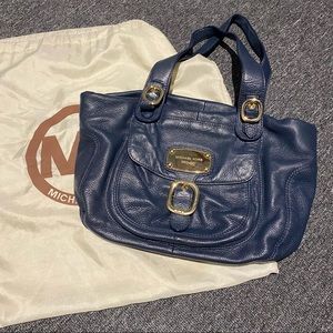 Michael Kors Navy Leather Purse